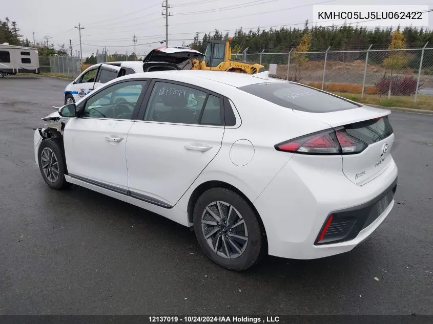 KMHC05LJ5LU062422 2020 Hyundai Ioniq Electric Ultimate