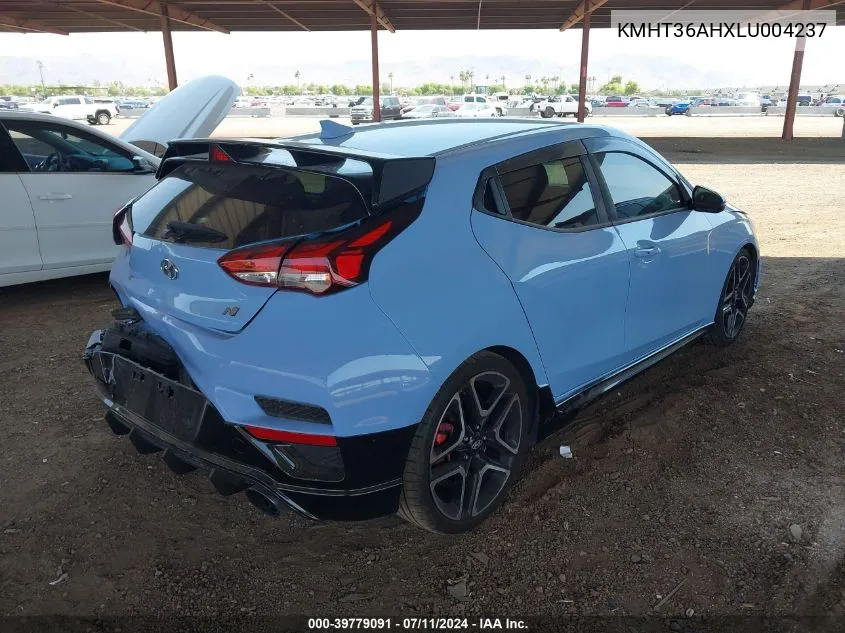 KMHT36AHXLU004237 2020 Hyundai Veloster N