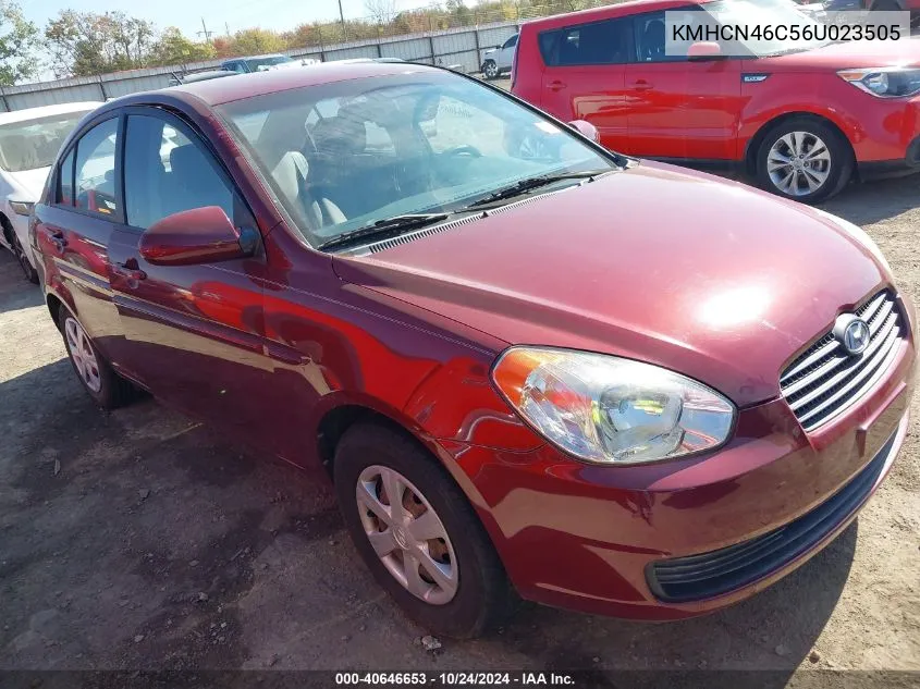 2006 Hyundai Accent Gls VIN: KMHCN46C56U023505 Lot: 40646653