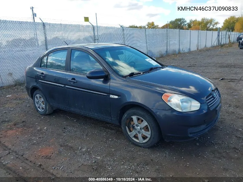 2007 Hyundai Accent Gls VIN: KMHCN46C37U090833 Lot: 40586349