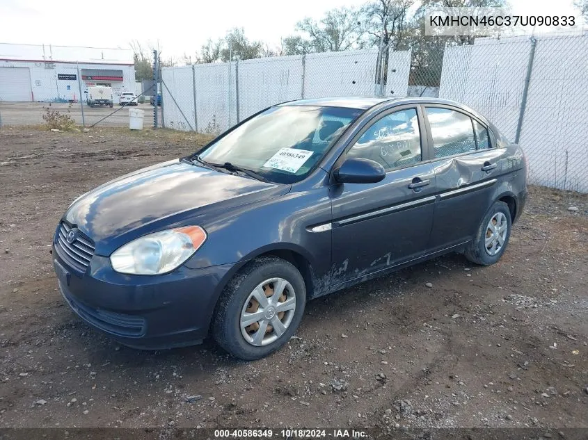 2007 Hyundai Accent Gls VIN: KMHCN46C37U090833 Lot: 40586349