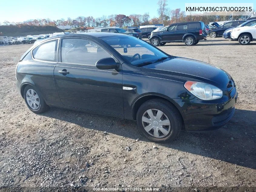 KMHCM36C37UOO2215 2007 Hyundai Accent Gs