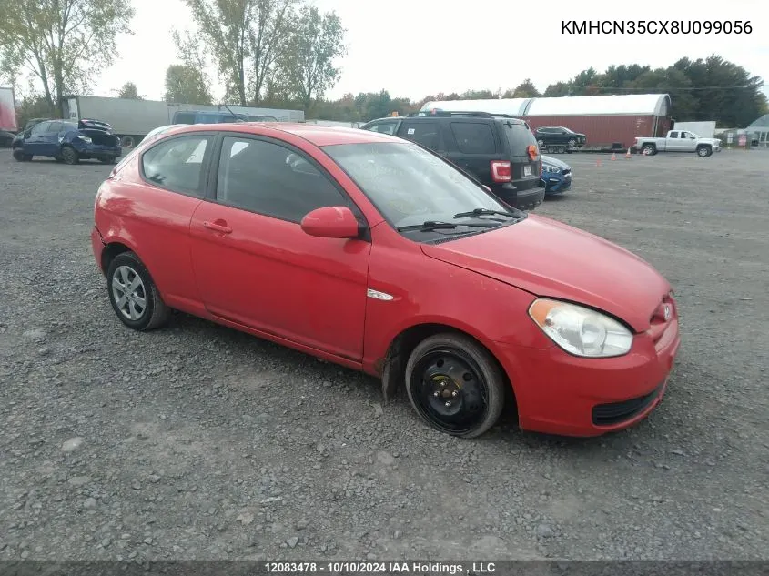 KMHCN35CX8U099056 2008 Hyundai Accent