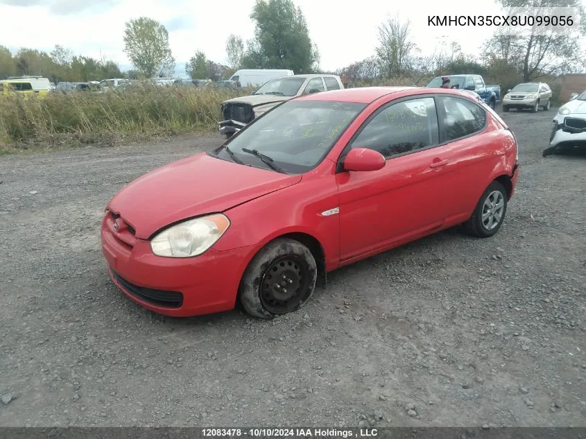 KMHCN35CX8U099056 2008 Hyundai Accent