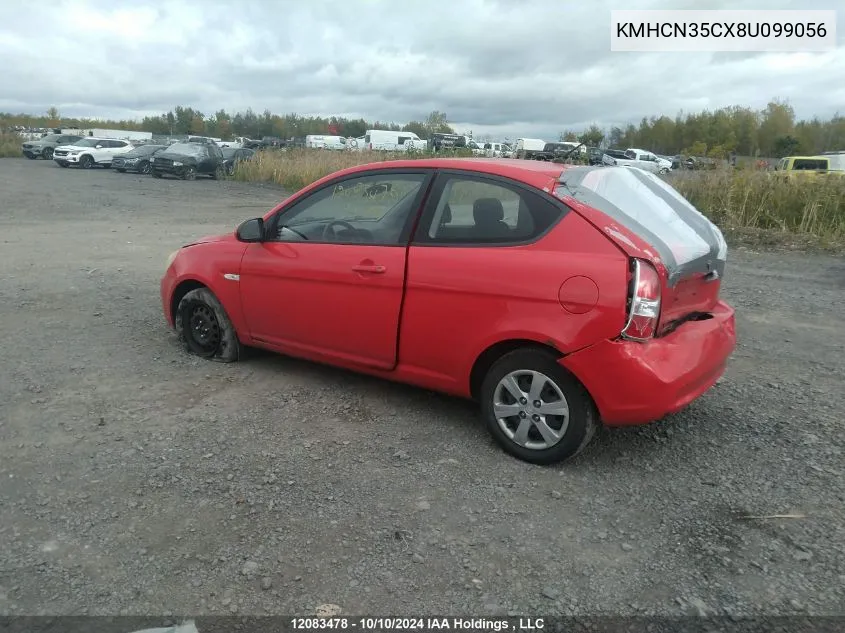 KMHCN35CX8U099056 2008 Hyundai Accent