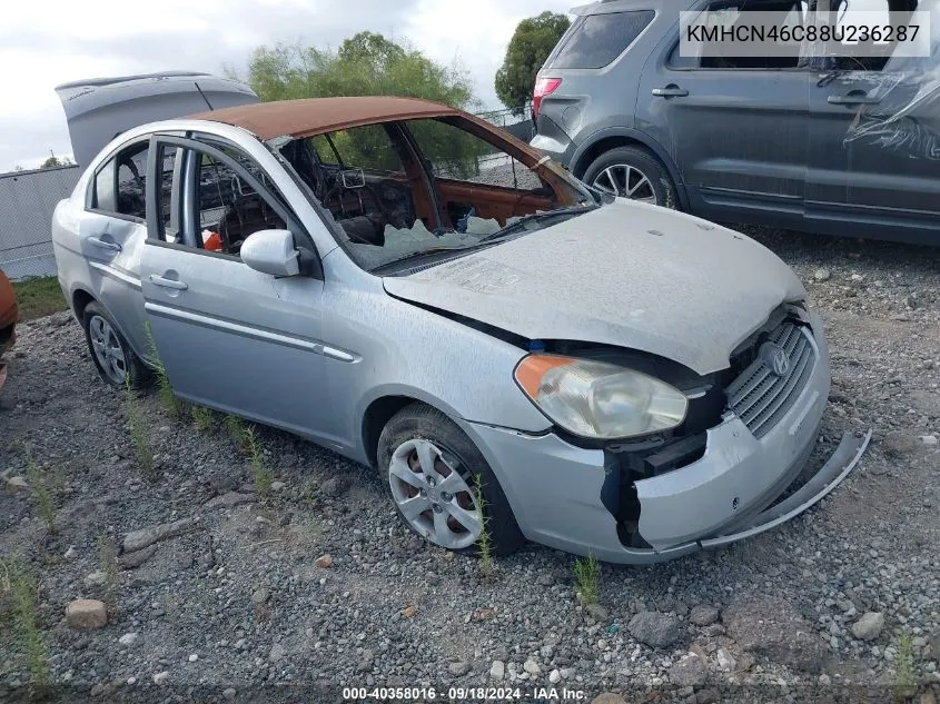 2008 Hyundai Accent Gls VIN: KMHCN46C88U236287 Lot: 40358016