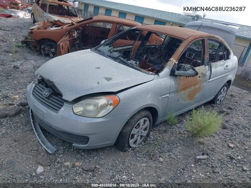 2008 Hyundai Accent Gls VIN: KMHCN46C88U236287 Lot: 40358016