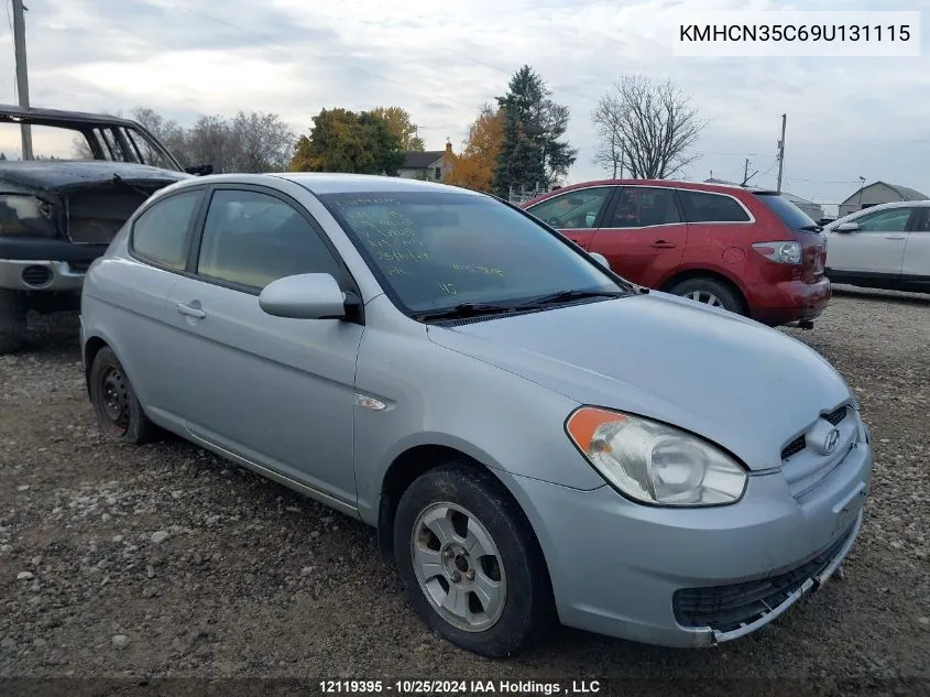 2009 Hyundai Accent VIN: KMHCN35C69U131115 Lot: 12119395