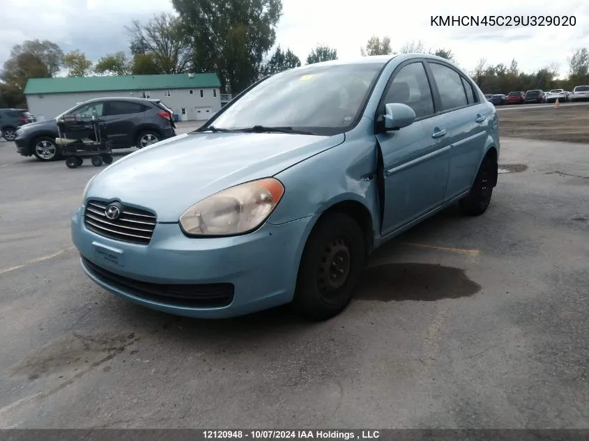 2009 Hyundai Accent VIN: KMHCN45C29U329020 Lot: 12120948