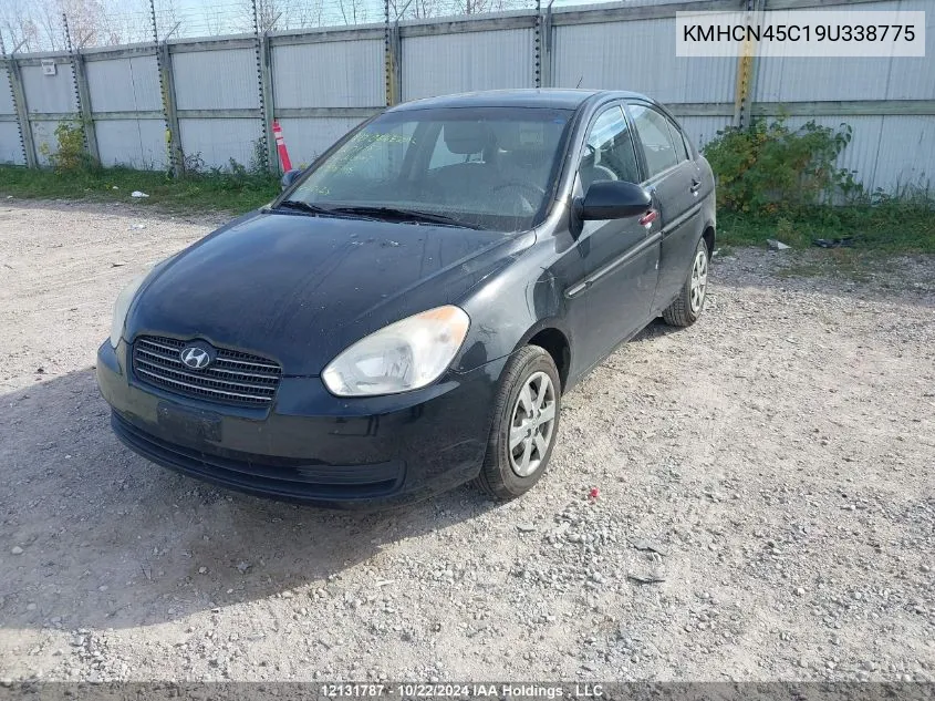 2009 Hyundai Accent Gls VIN: KMHCN45C19U338775 Lot: 12131787