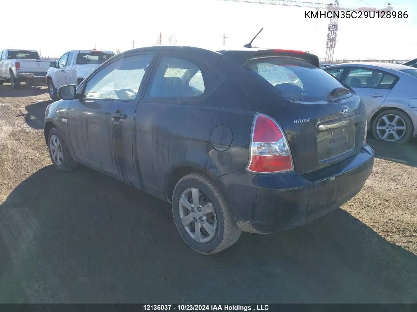 KMHCN35C29U128986 2009 Hyundai Accent