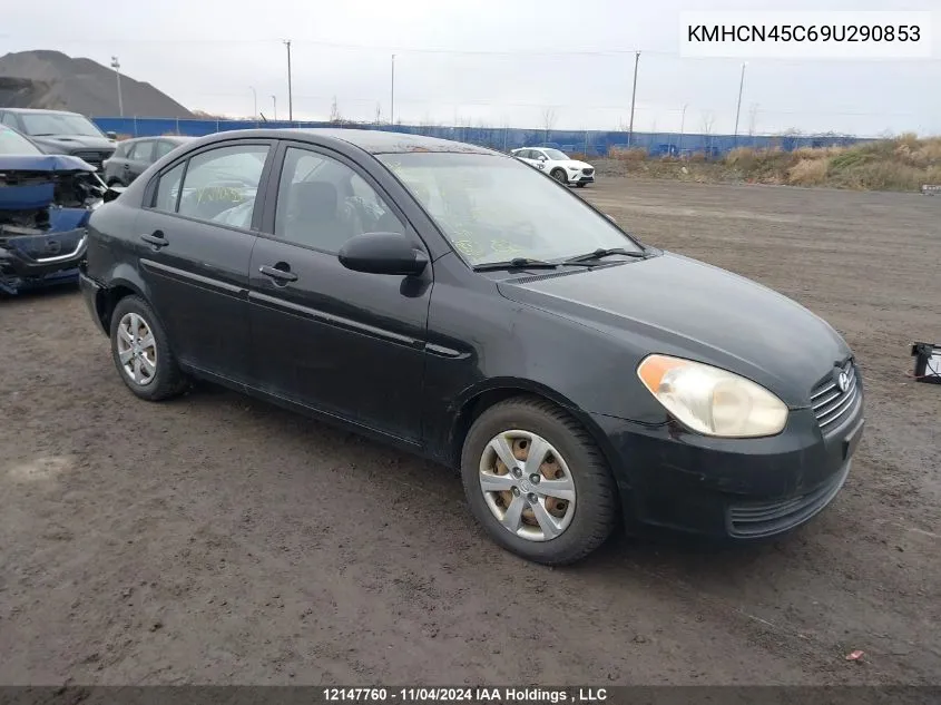 2009 Hyundai Accent VIN: KMHCN45C69U290853 Lot: 12147760