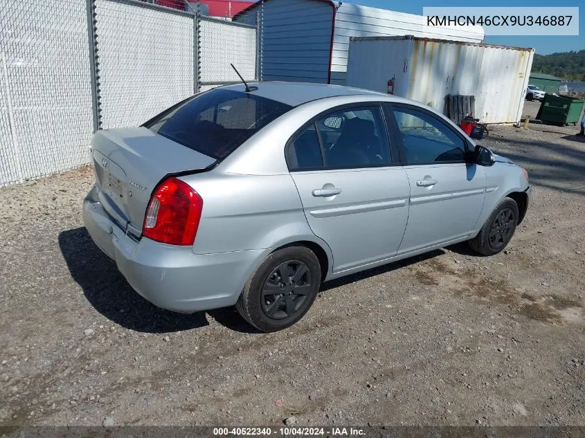 2009 Hyundai Accent Gls VIN: KMHCN46CX9U346887 Lot: 40522340