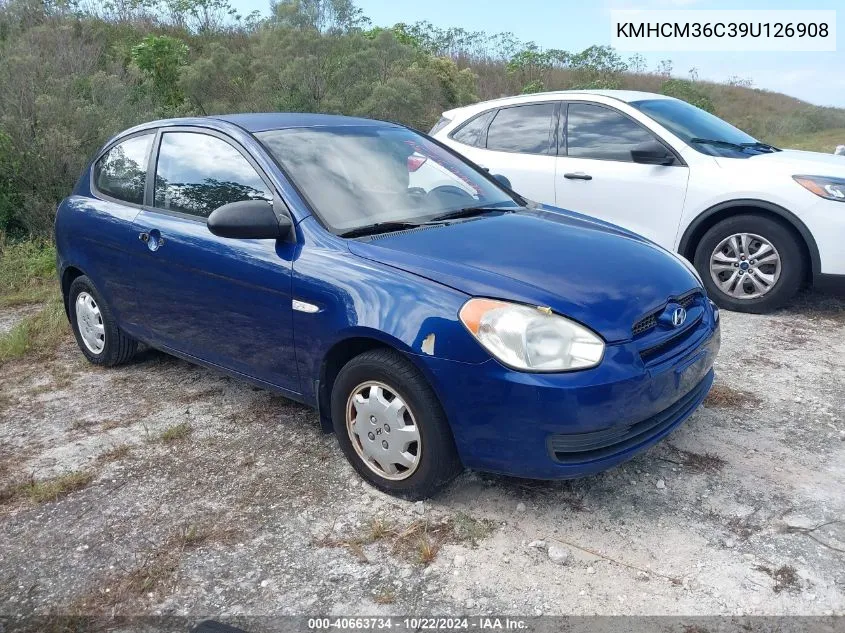 2009 Hyundai Accent Gs VIN: KMHCM36C39U126908 Lot: 40663734