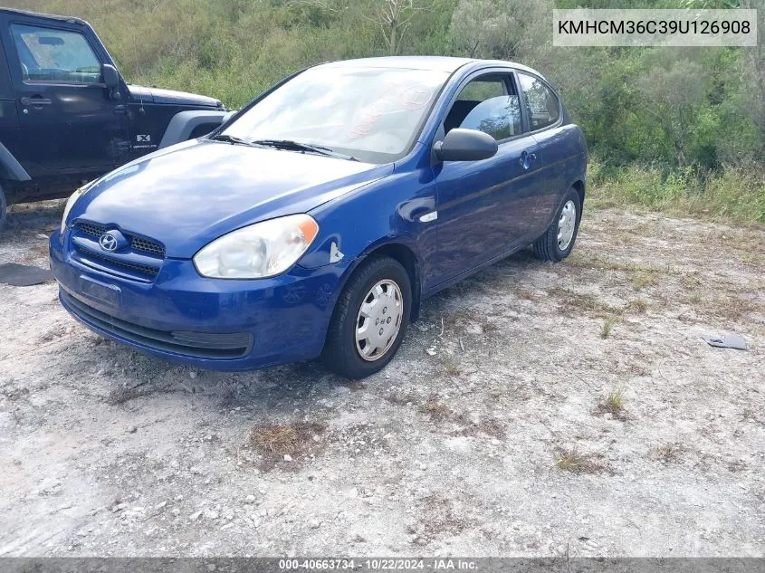 2009 Hyundai Accent Gs VIN: KMHCM36C39U126908 Lot: 40663734