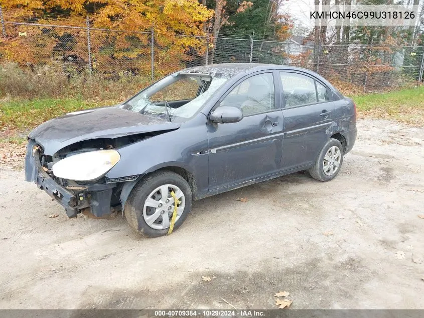 2009 Hyundai Accent Gls VIN: KMHCN46C99U318126 Lot: 40709384