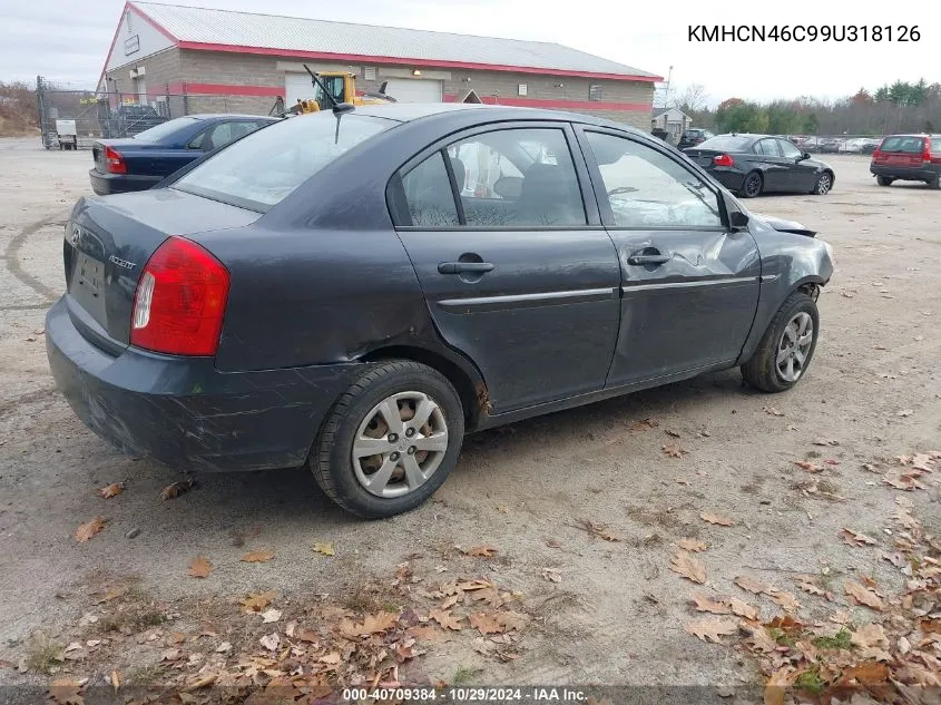 2009 Hyundai Accent Gls VIN: KMHCN46C99U318126 Lot: 40709384