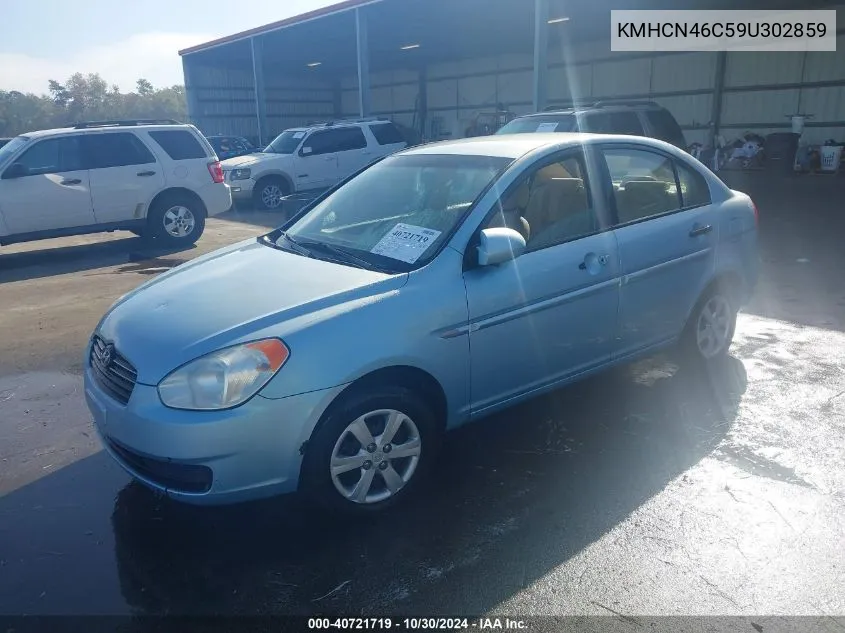 2009 Hyundai Accent Gls VIN: KMHCN46C59U302859 Lot: 40721719