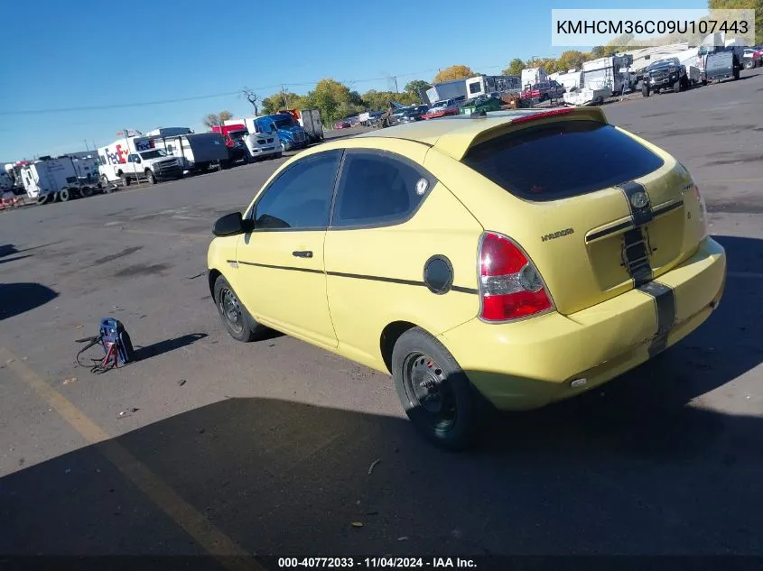 2009 Hyundai Accent Gs VIN: KMHCM36C09U107443 Lot: 40772033