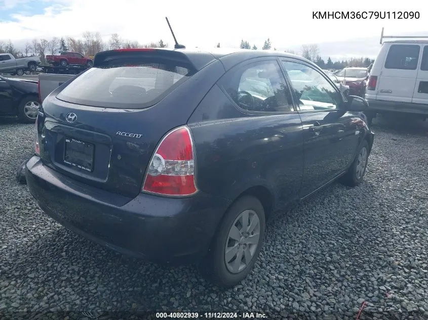 2009 Hyundai Accent Gs VIN: KMHCM36C79U112090 Lot: 40802939