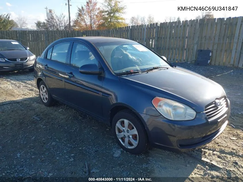 2009 Hyundai Accent Gls VIN: KMHCN46C69U341847 Lot: 40843000