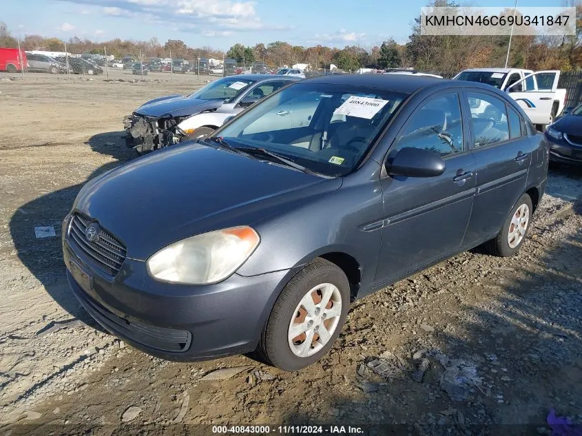 2009 Hyundai Accent Gls VIN: KMHCN46C69U341847 Lot: 40843000