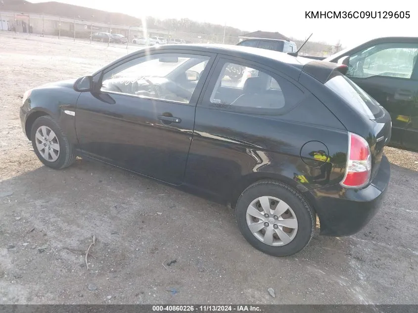 2009 Hyundai Accent Gs VIN: KMHCM36C09U129605 Lot: 40860226