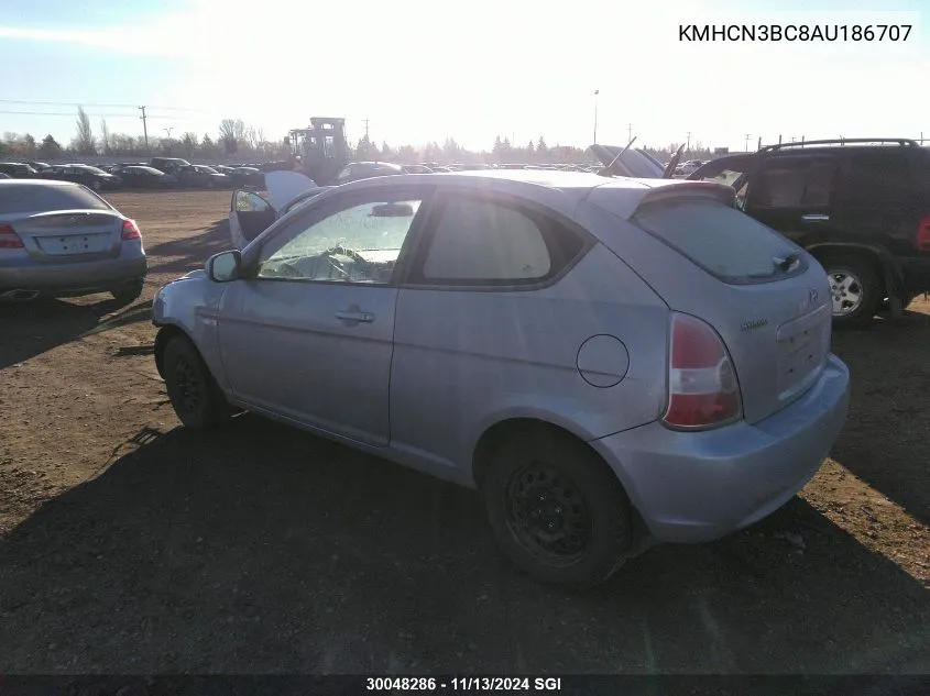 2010 Hyundai Accent Se VIN: KMHCN3BC8AU186707 Lot: 30048286