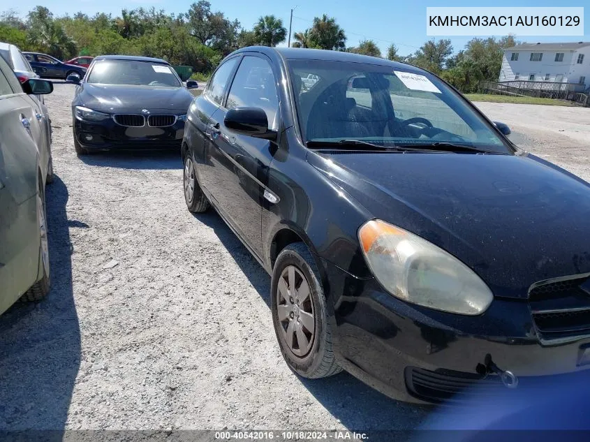 2010 Hyundai Accent Gs VIN: KMHCM3AC1AU160129 Lot: 40542016