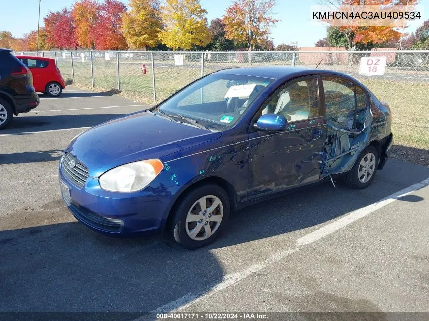 2010 Hyundai Accent Gls VIN: KMHCN4AC3AU409534 Lot: 40617171