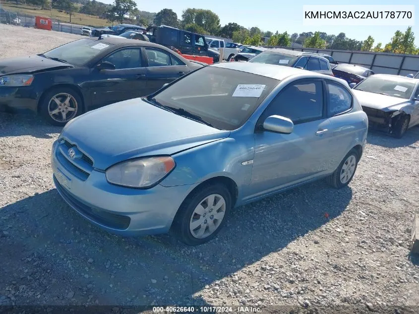 KMHCM3AC2AU178770 2010 Hyundai Accent Gs