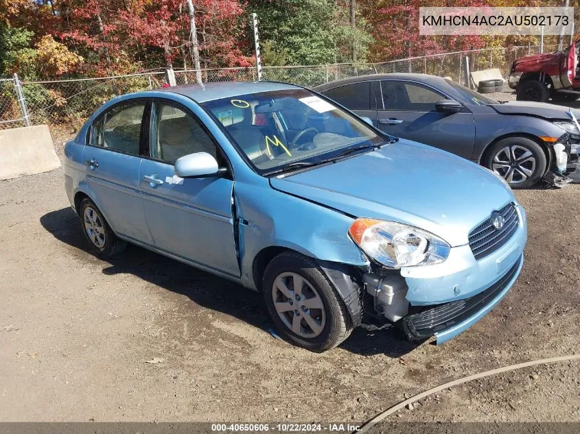 2010 Hyundai Accent Gls VIN: KMHCN4AC2AU502173 Lot: 40650606