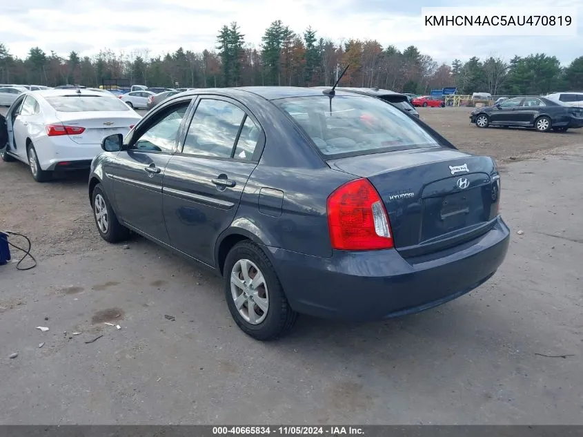 KMHCN4AC5AU470819 2010 Hyundai Accent Gls