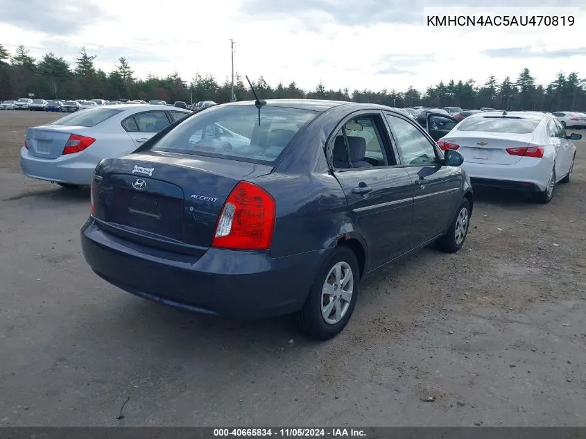 KMHCN4AC5AU470819 2010 Hyundai Accent Gls