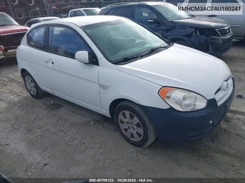 KMHCM3AC7AU180241 2010 Hyundai Accent Gs