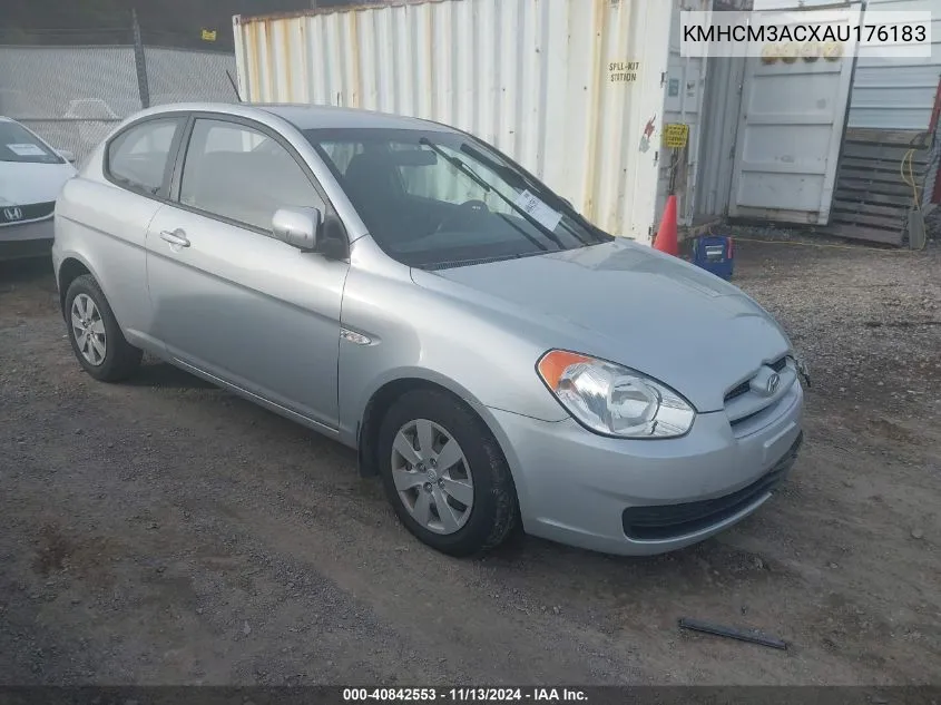 2010 Hyundai Accent Gs VIN: KMHCM3ACXAU176183 Lot: 40842553