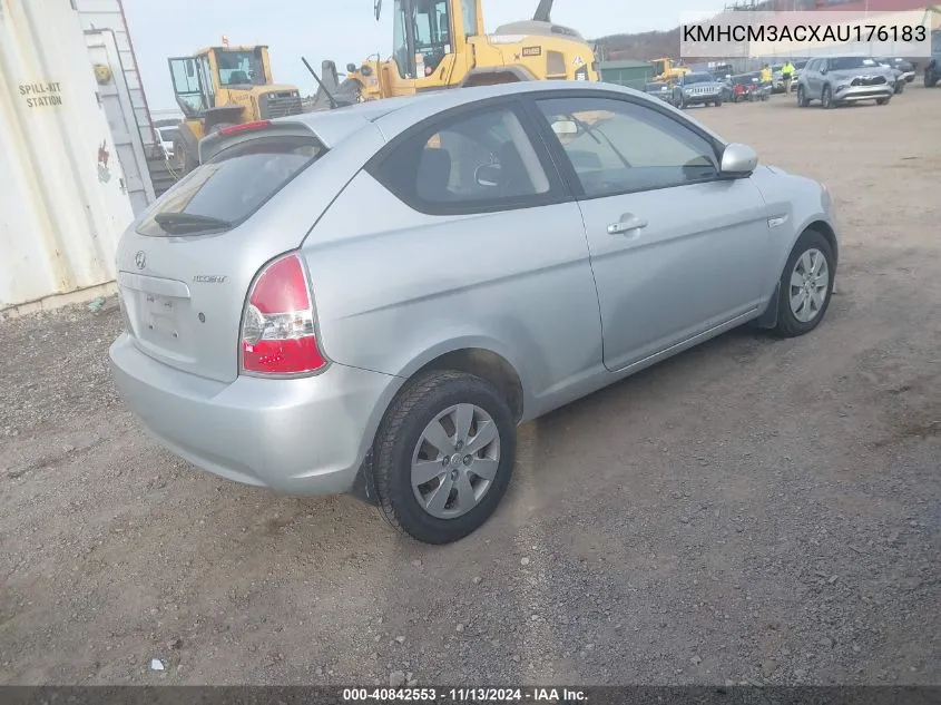 2010 Hyundai Accent Gs VIN: KMHCM3ACXAU176183 Lot: 40842553