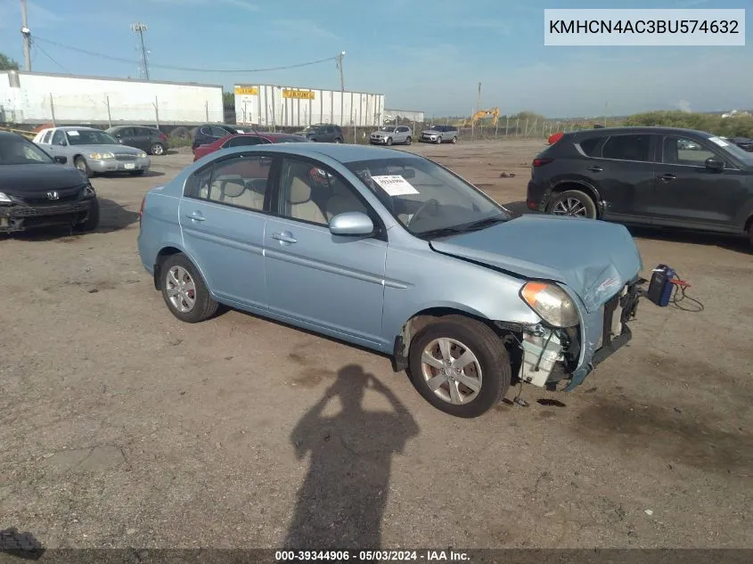 KMHCN4AC3BU574632 2011 Hyundai Accent Gls