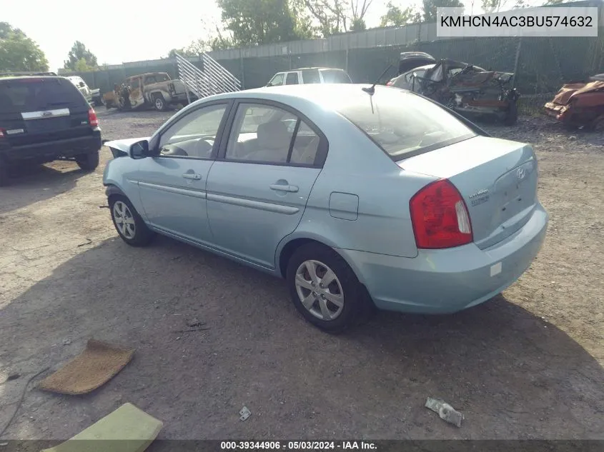 KMHCN4AC3BU574632 2011 Hyundai Accent Gls