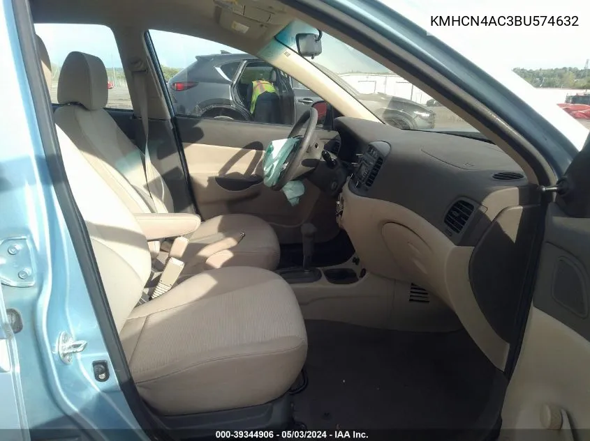 KMHCN4AC3BU574632 2011 Hyundai Accent Gls