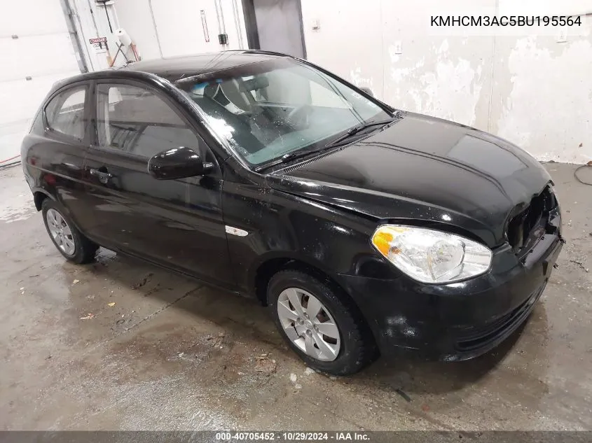 KMHCM3AC5BU195564 2011 Hyundai Accent Gl