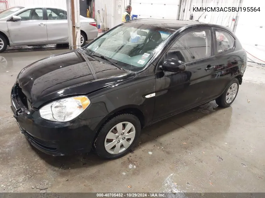 KMHCM3AC5BU195564 2011 Hyundai Accent Gl