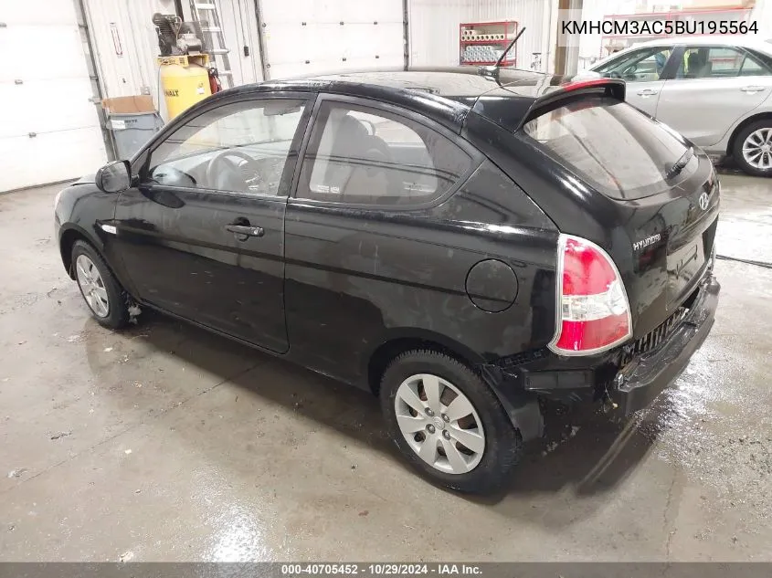 KMHCM3AC5BU195564 2011 Hyundai Accent Gl