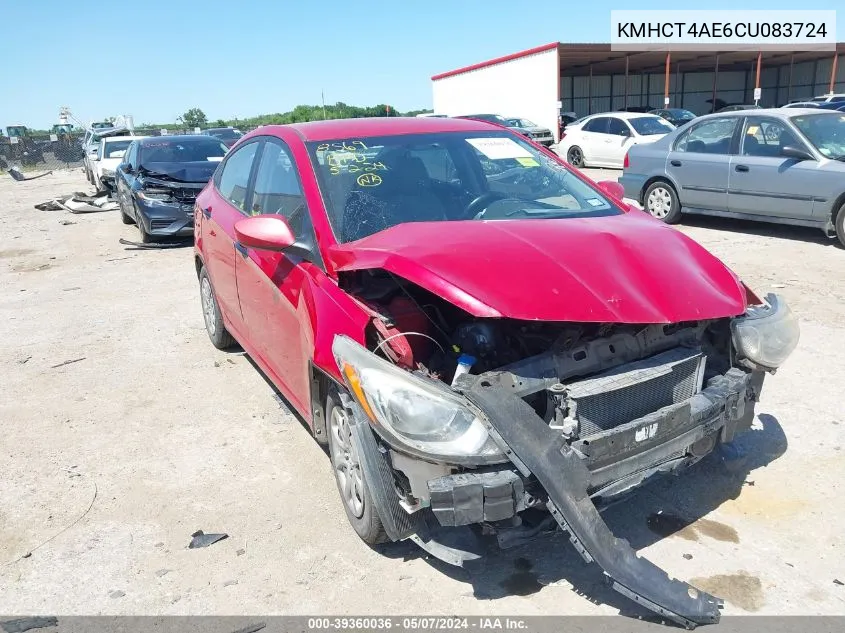 KMHCT4AE6CU083724 2012 Hyundai Accent Gls