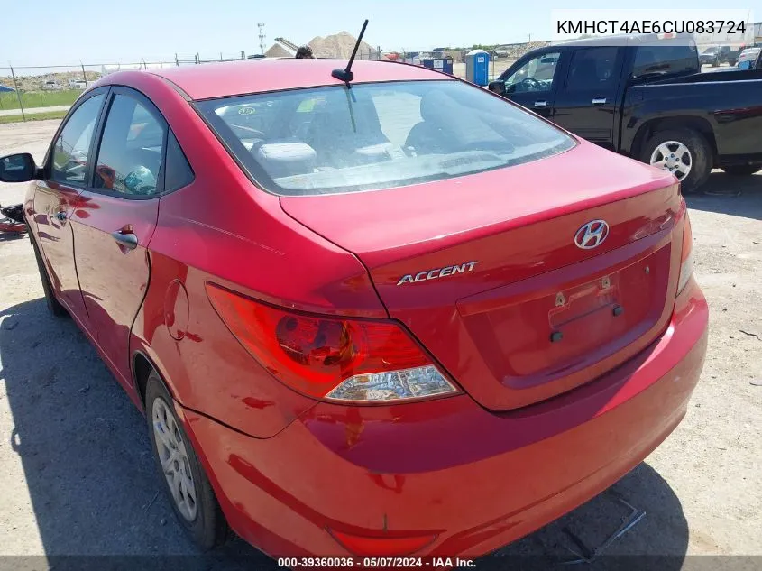 KMHCT4AE6CU083724 2012 Hyundai Accent Gls