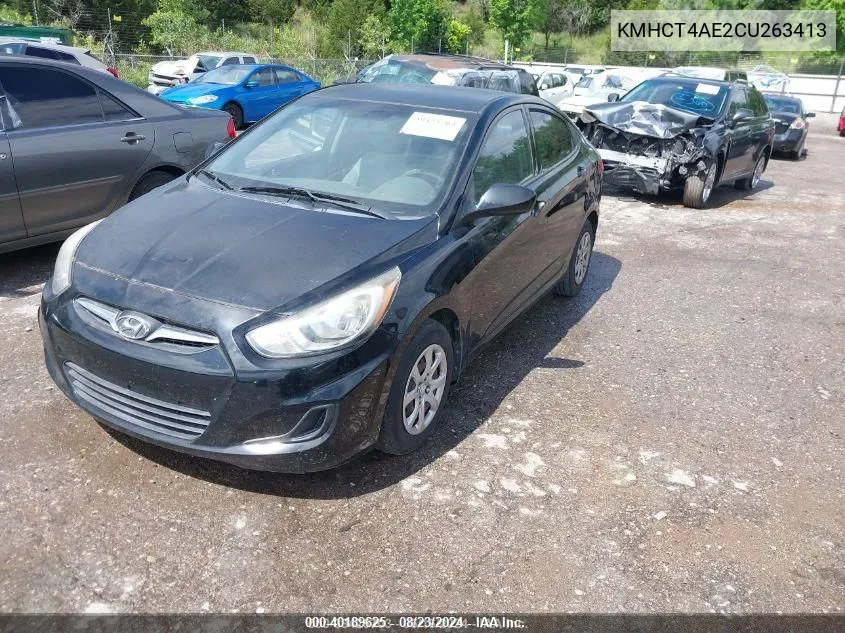 2012 Hyundai Accent Gls VIN: KMHCT4AE2CU263413 Lot: 40189625