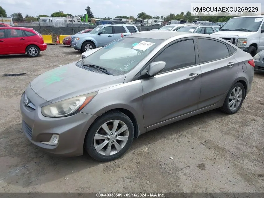 KM8CU4AEXCU269229 2012 Hyundai Accent