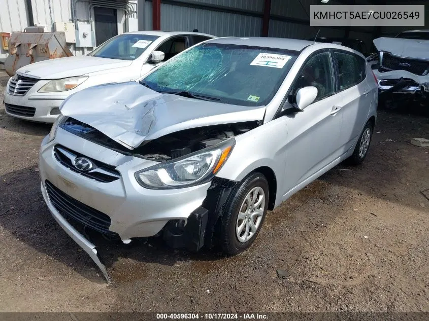 KMHCT5AE7CU026549 2012 Hyundai Accent Gs