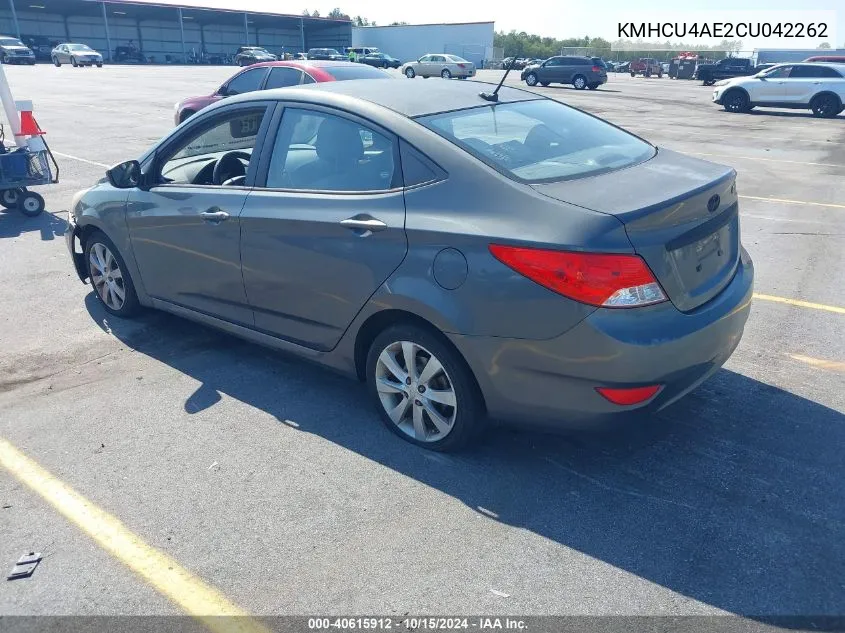 KMHCU4AE2CU042262 2012 Hyundai Accent Gls