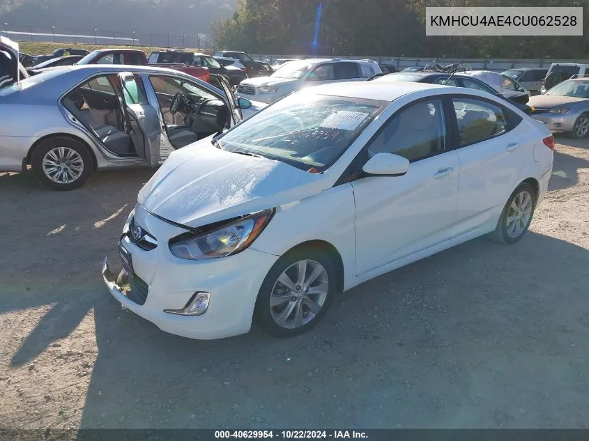 2012 Hyundai Accent Gls VIN: KMHCU4AE4CU062528 Lot: 40629954